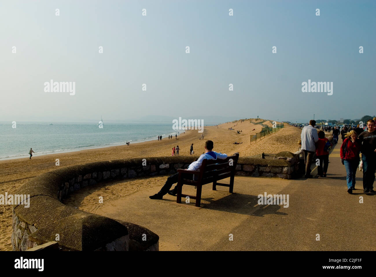 Plage d'Exmouth Devon, Angleterre Royaume-uni 2010 Banque D'Images