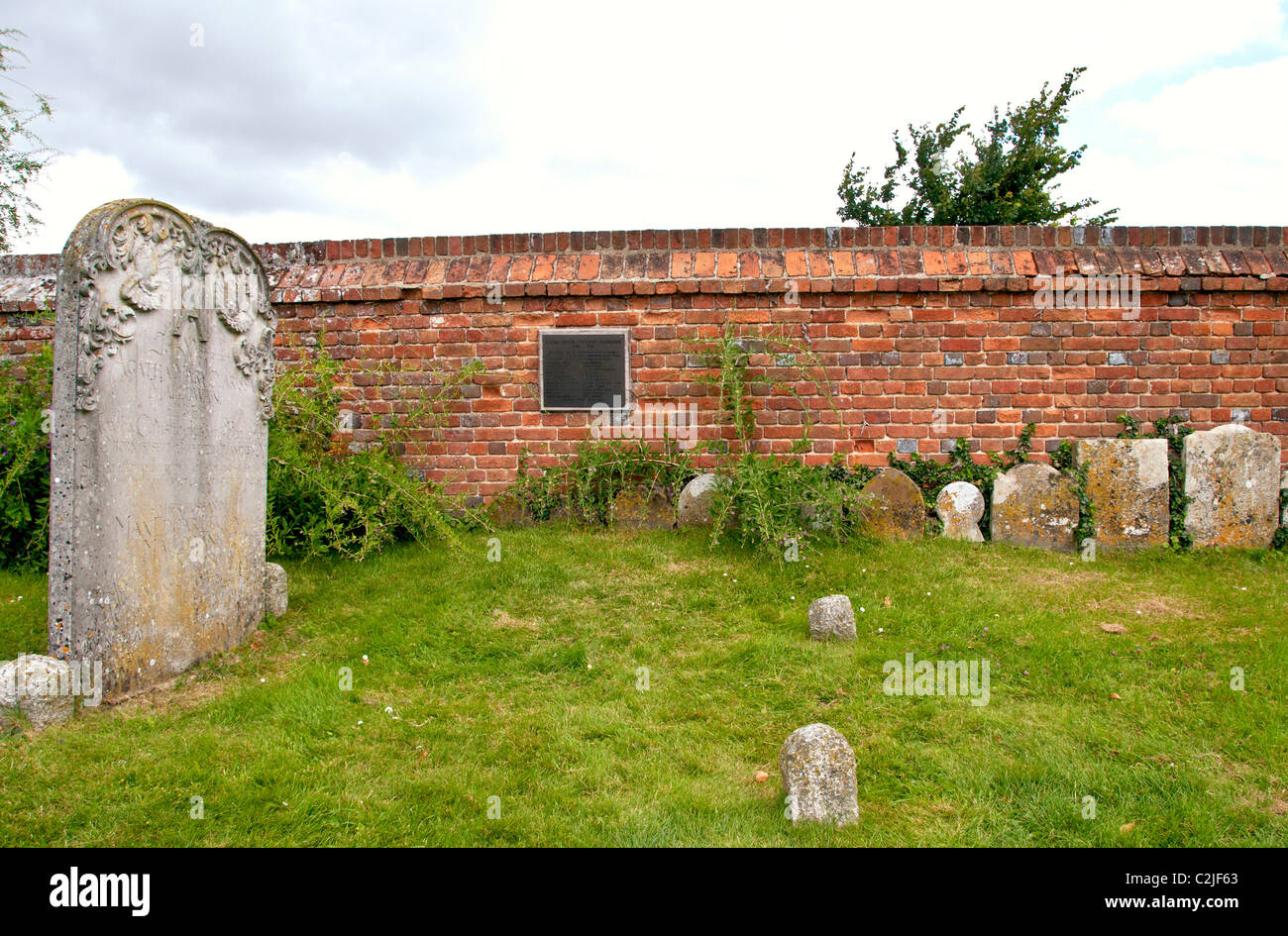 Tombe d'Agatha Christie sur le cimetière de Fontenoille près de Wallingford (Oxfordshire) Banque D'Images