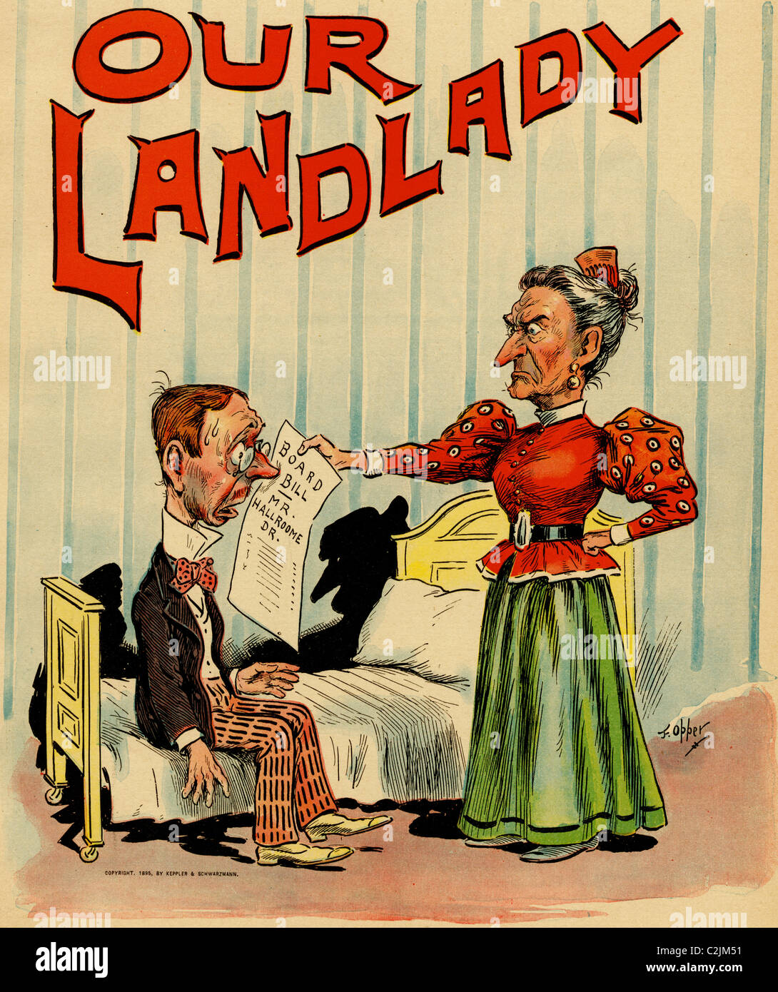 Notre hôtesse Banque D'Images