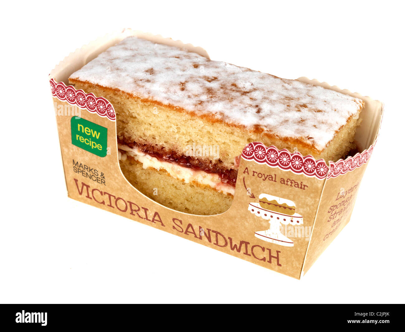 Sandwich victoria sponge cake Banque D'Images