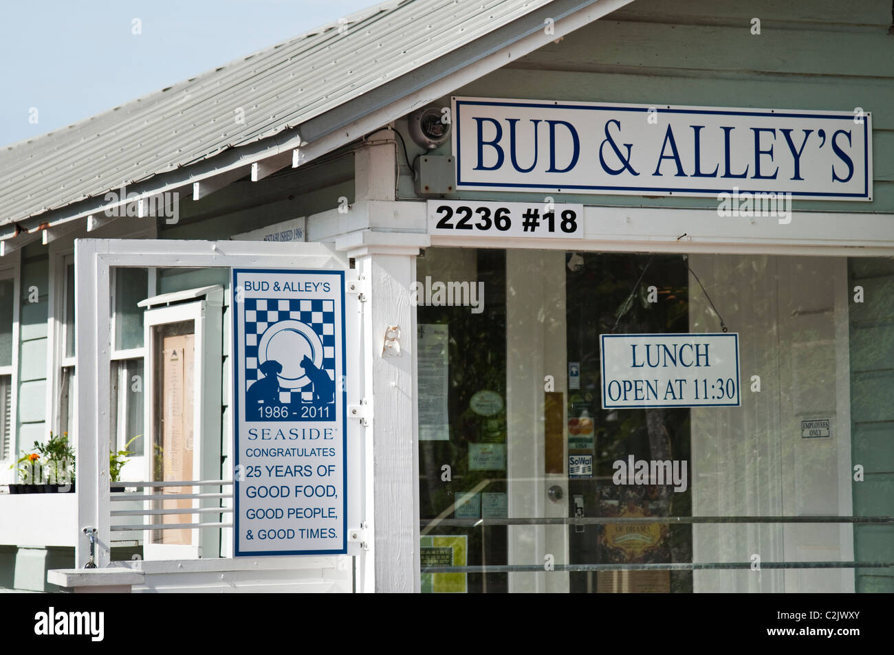 Bud & Alley's waterfront restaurant et bar en bord de mer, en Floride. Banque D'Images