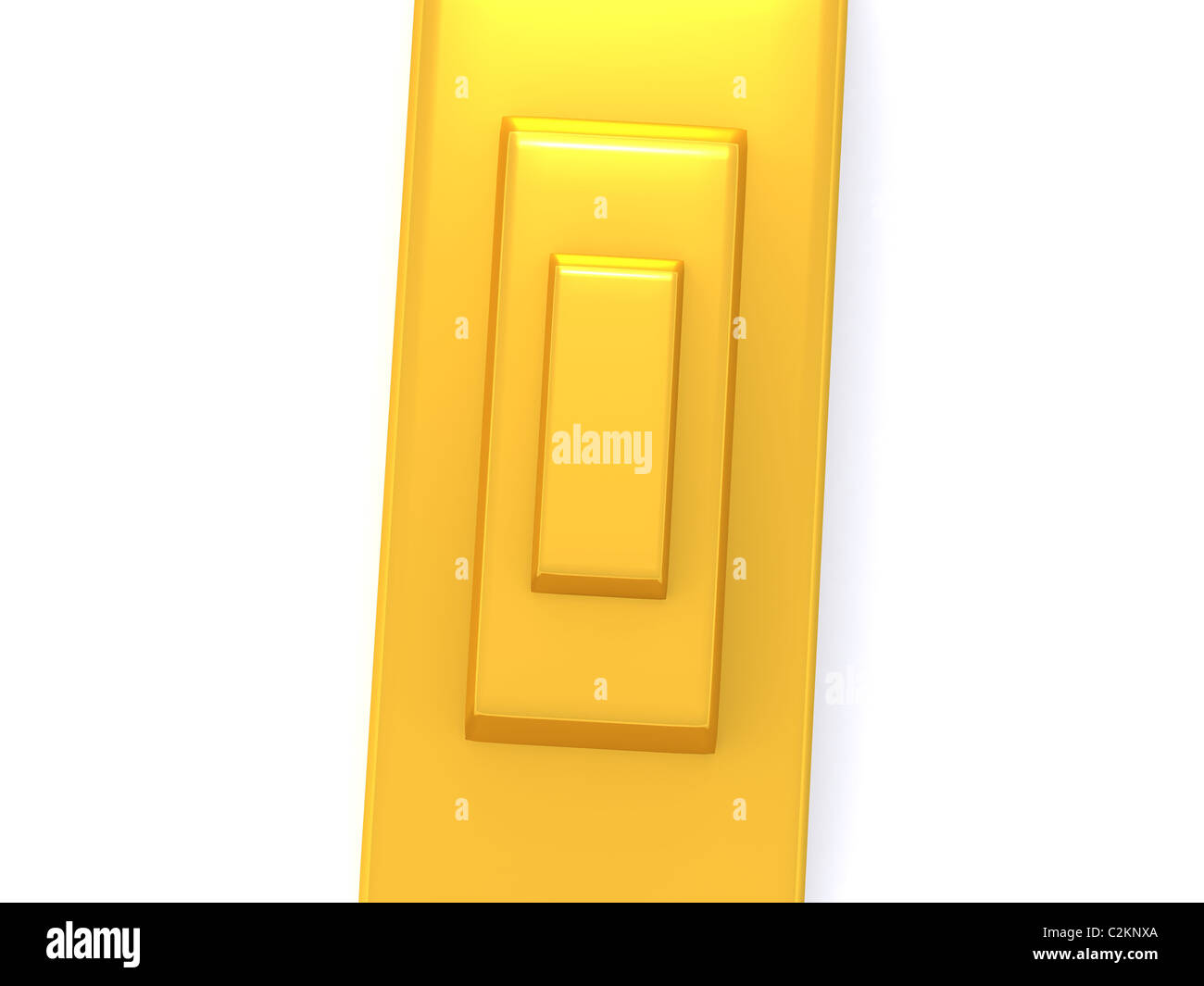 Pyramide d'or. 3d Banque D'Images