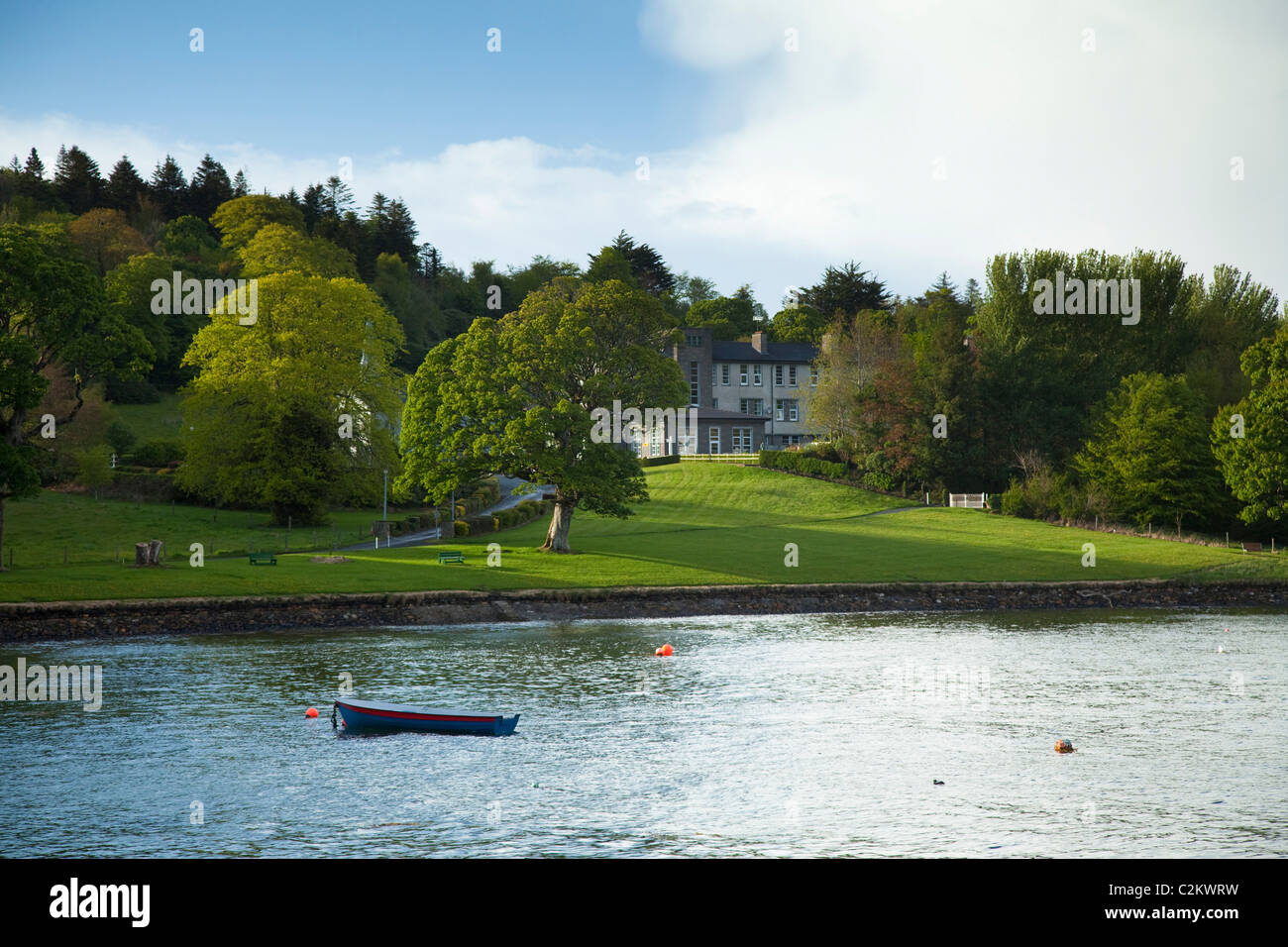 Ards Friary, sur la rive de la péninsule de Ards, comté de Donegal, Irlande. Banque D'Images