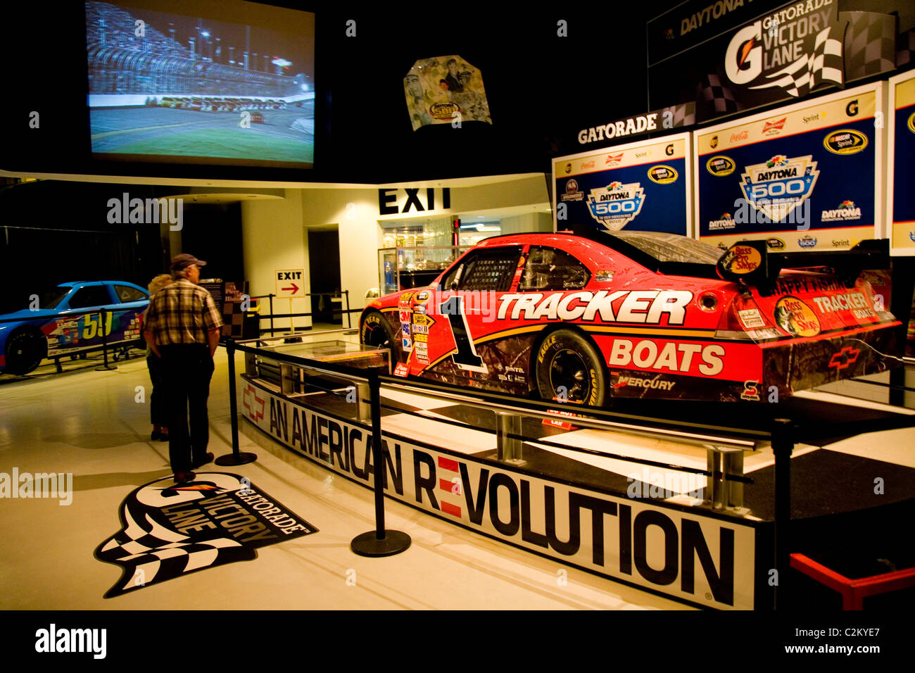 Centre des visiteurs, la Daytona International Speedway, Daytona Beach, FL Banque D'Images