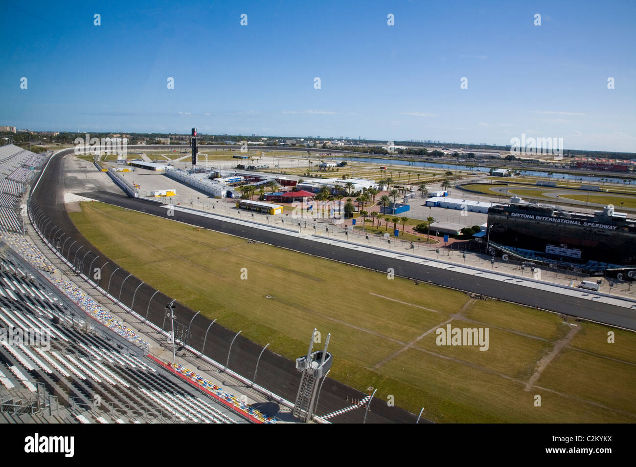 Daytona International Speedway, Daytona Beach, FL Banque D'Images