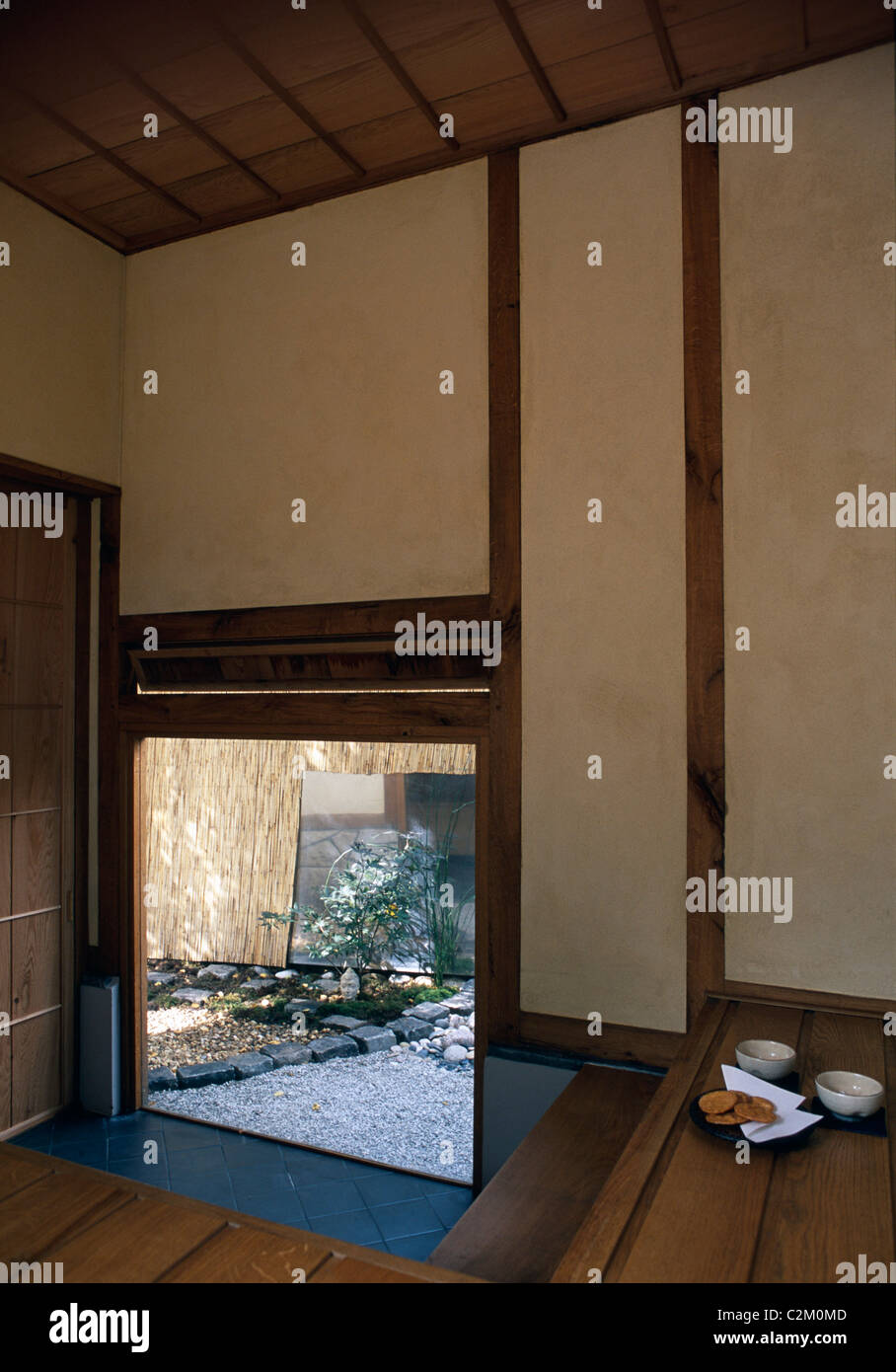 Salon de thé japonais de l'intérieur dans le Shropshire Banque D'Images