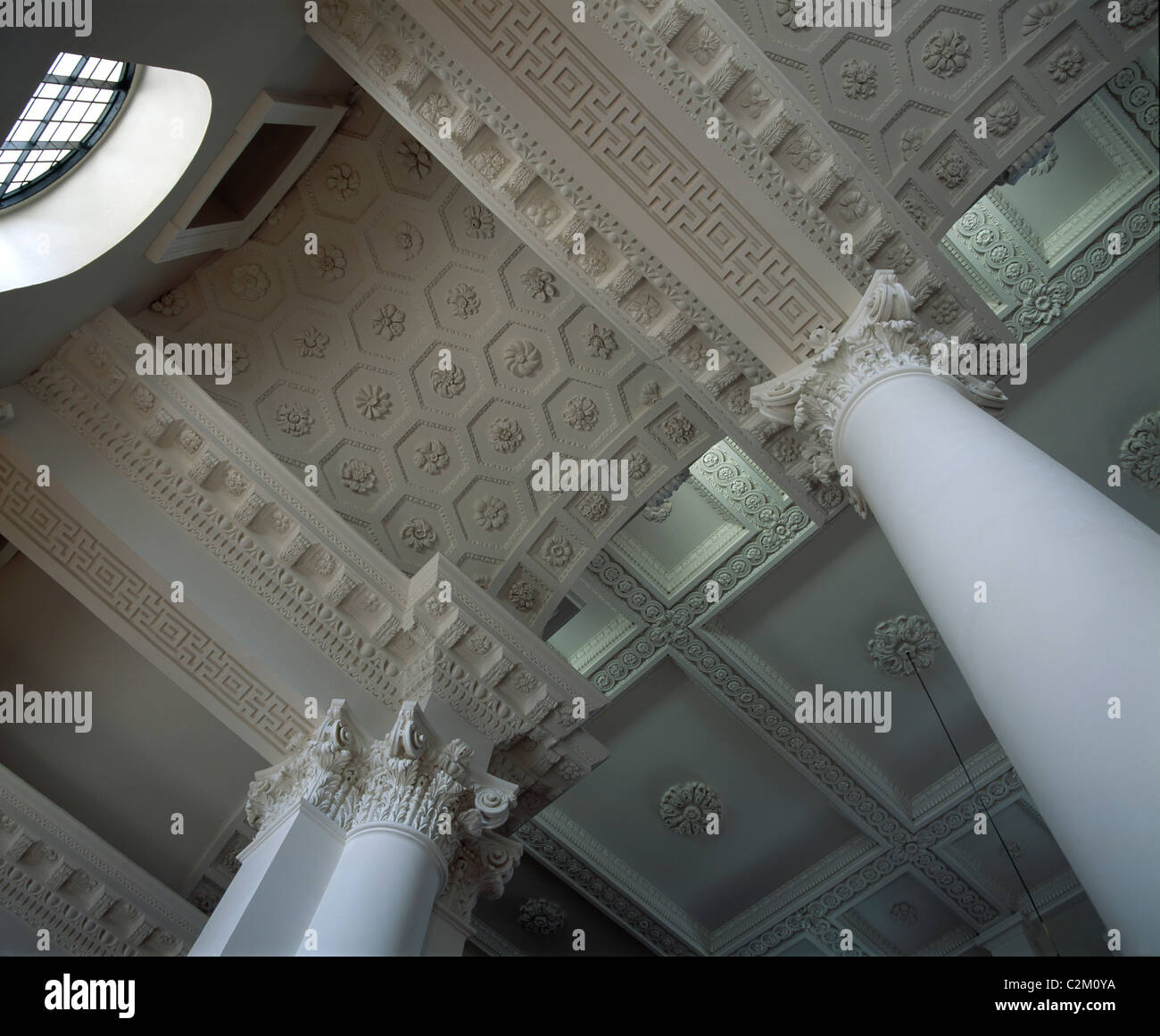 Christ Church, Spitalfields, Londres, 1715 - 1729. L'intérieur. Banque D'Images