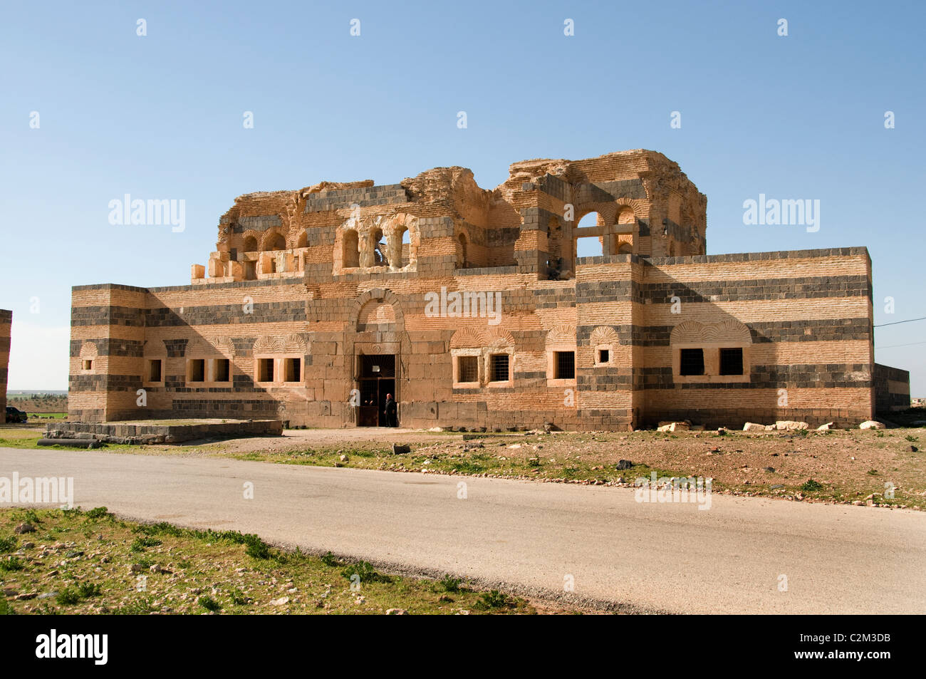 Qasr Ibn Wardan Syrie église Byzantine et Moyen Orient syrien Oriental palace Banque D'Images