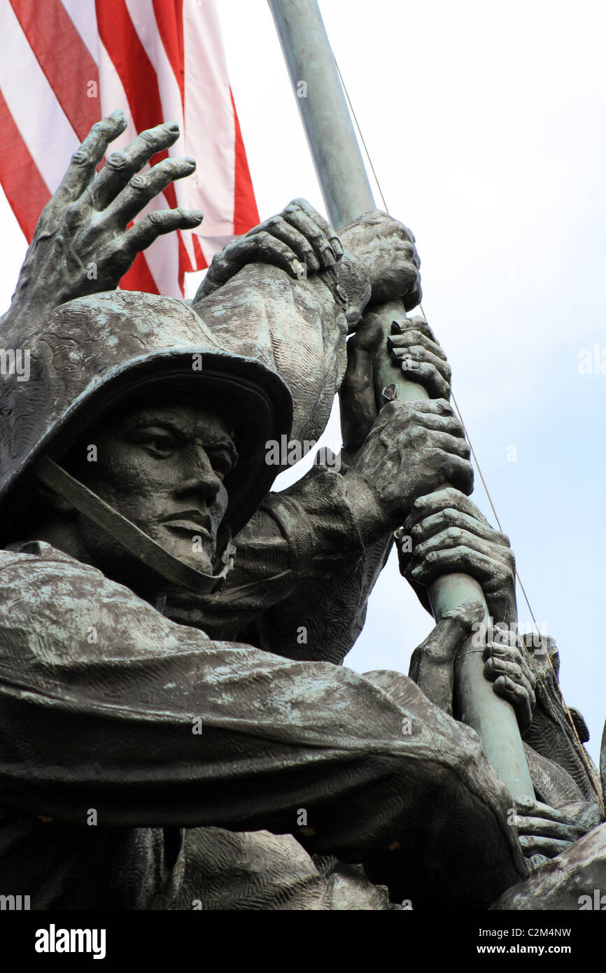 MARINE CORPS WAR MEMORIAL - Iwo Jima Arlington National Cemetery, USA 12 Octobre 2010 Banque D'Images