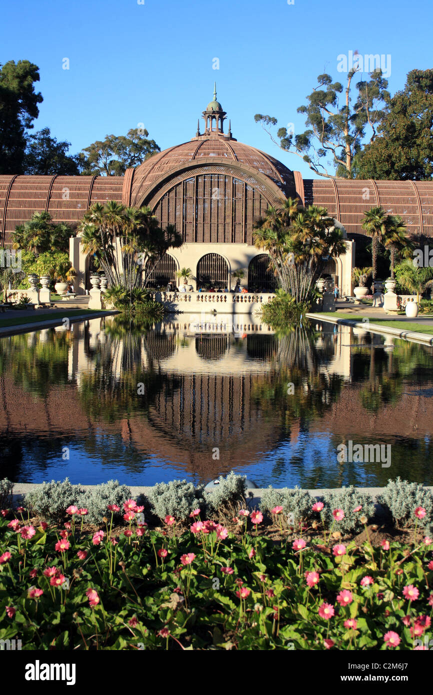 Le bâtiment BOTANIQUE BALBOA PARK SAN DIEGO États-unis 10 Décembre 2010 Banque D'Images
