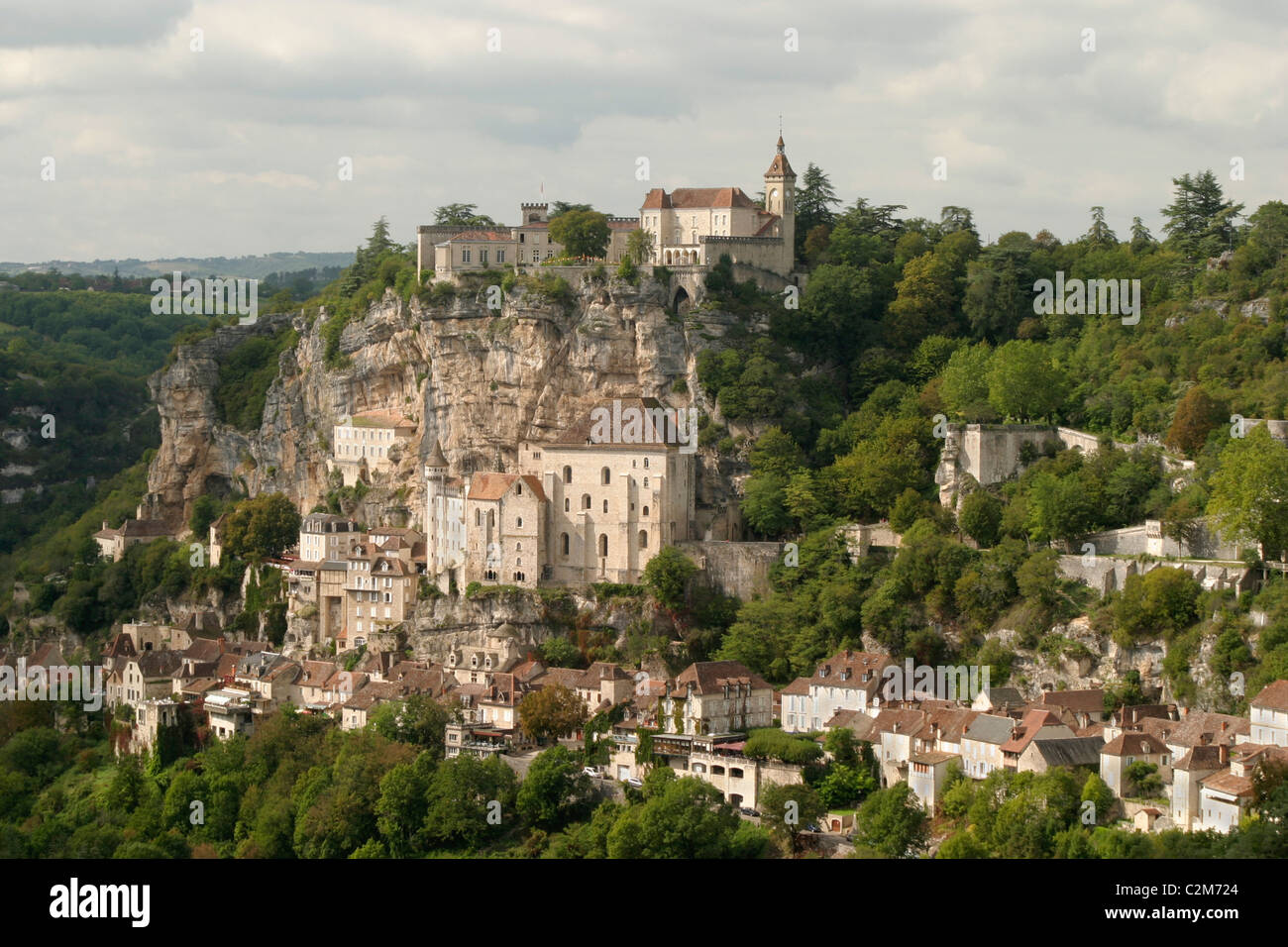 Rocamadour dans le département du Lot de sud-ouest de la France. Banque D'Images