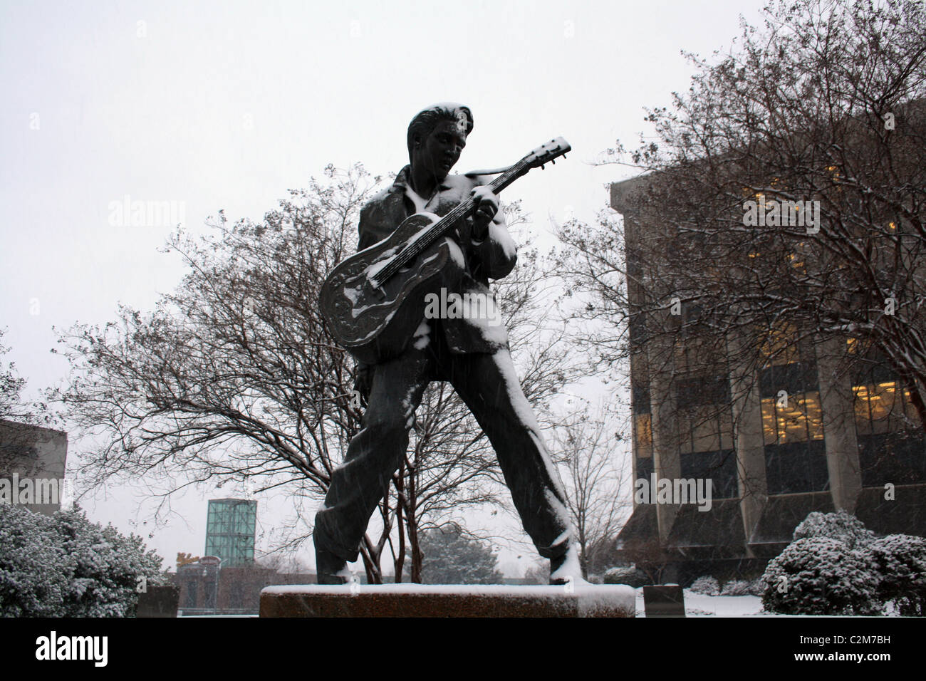 STATUE d'ELVIS PRESLEY MEMPHIS USA 19 janvier 2011 Banque D'Images