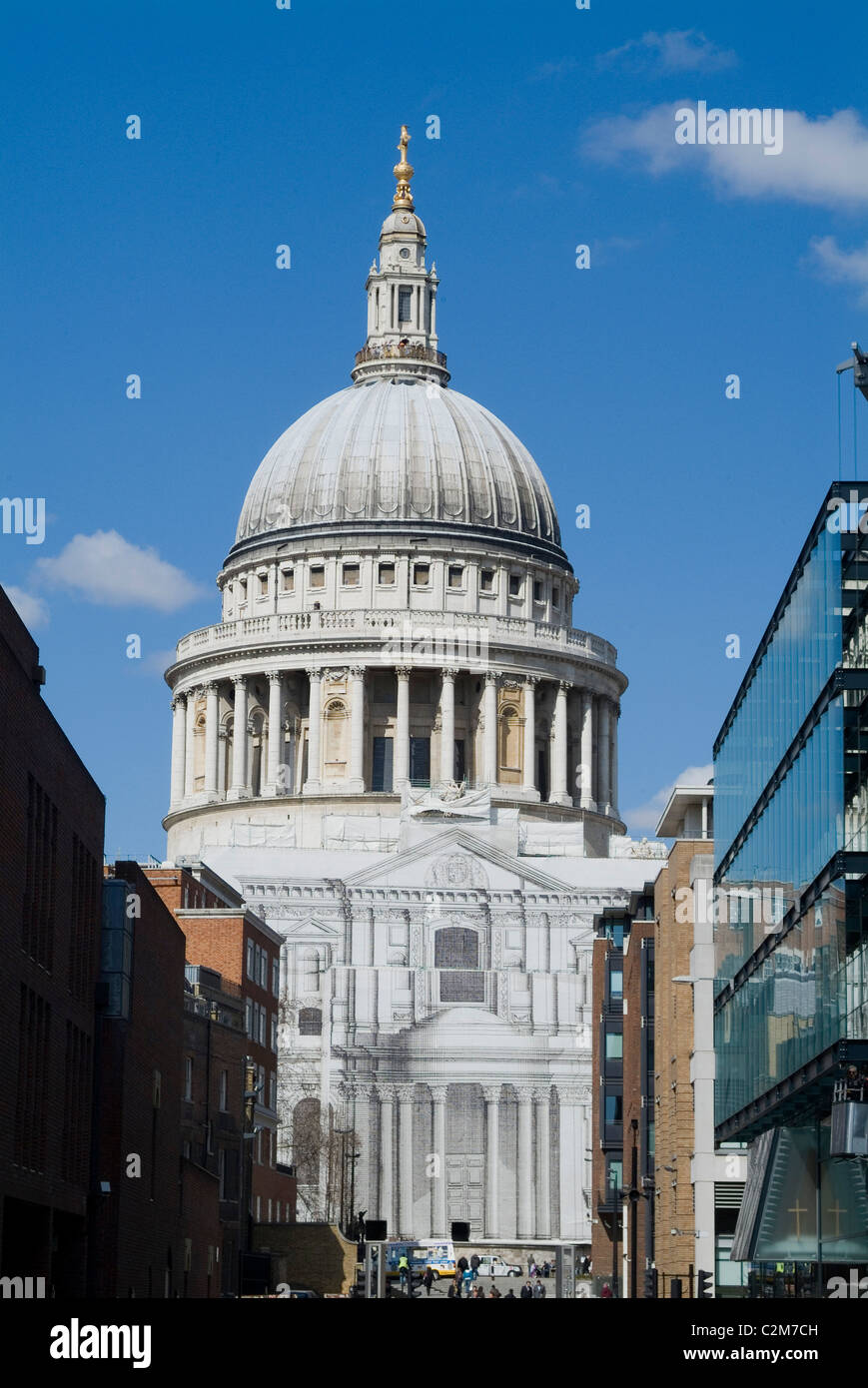 La Cathédrale St Paul, Londres, 1673. Banque D'Images