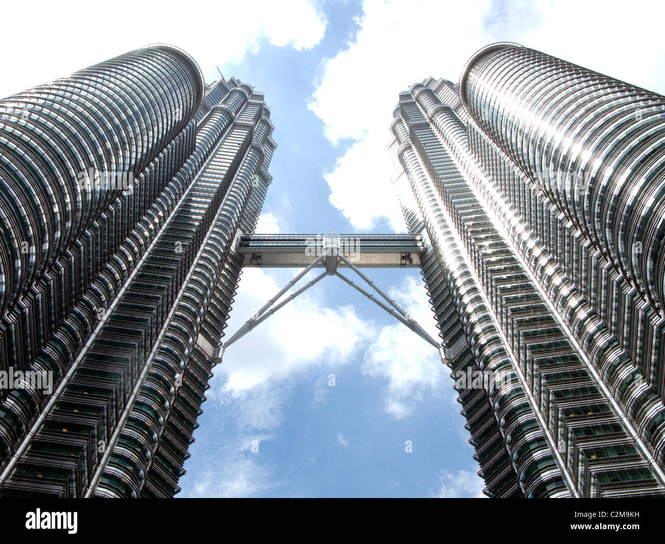 Les tours jumelles Petronas de Kuala Lumpur, Malaisie. Banque D'Images
