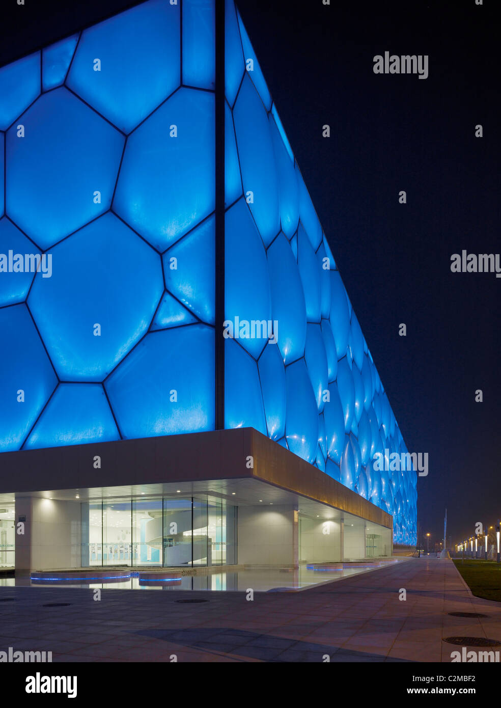 Centre national aquatique, Beijing, Chine - le Cube d'eau. PTW Architects, Arup, CSCEC et le CCBP. Banque D'Images
