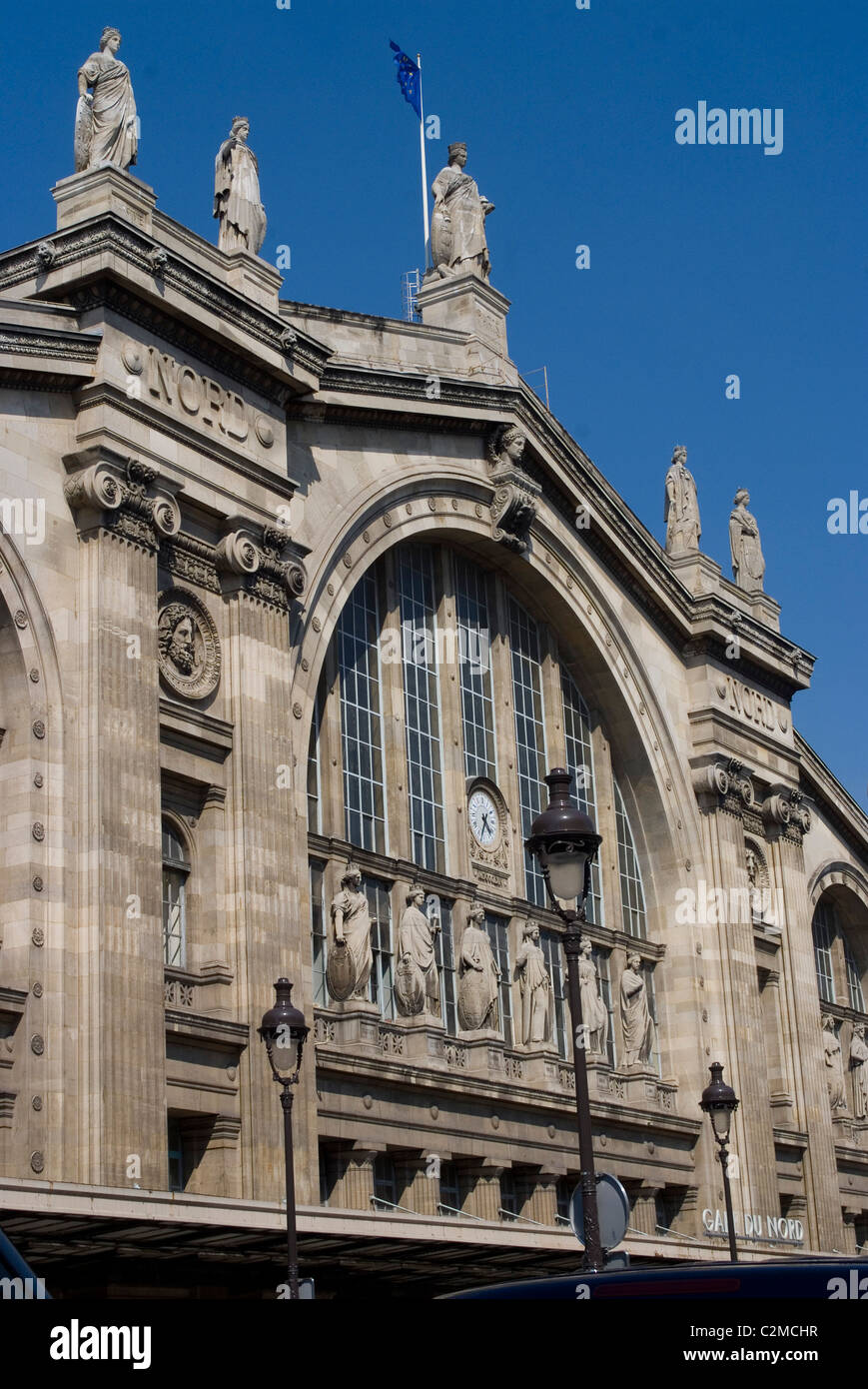 La gare du Nord, Paris. Banque D'Images