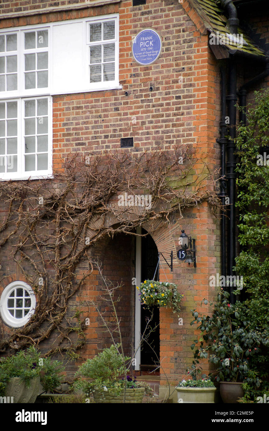 Hampstead Garden Estate a été fondée en 1907 par Henrietta Barnet Banque D'Images