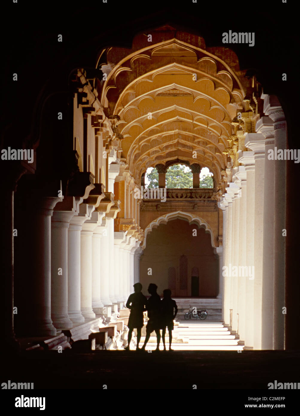 Le Palais de Thirumalai Nayak, Madurai Banque D'Images