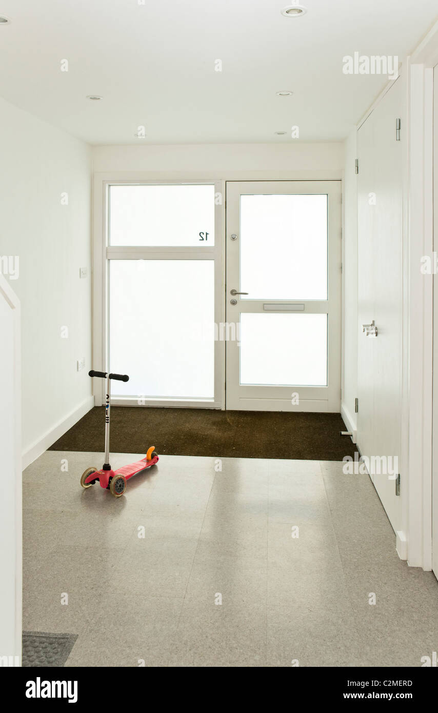 1960 Rénovation et extension maison, hall d'entrée Banque D'Images