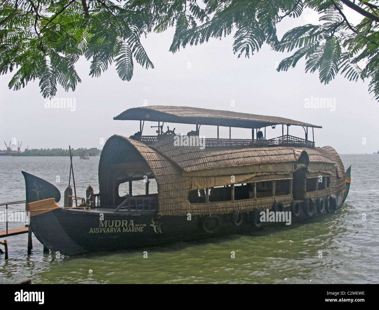 House boat de Kumarakom, Kerala, Inde Banque D'Images