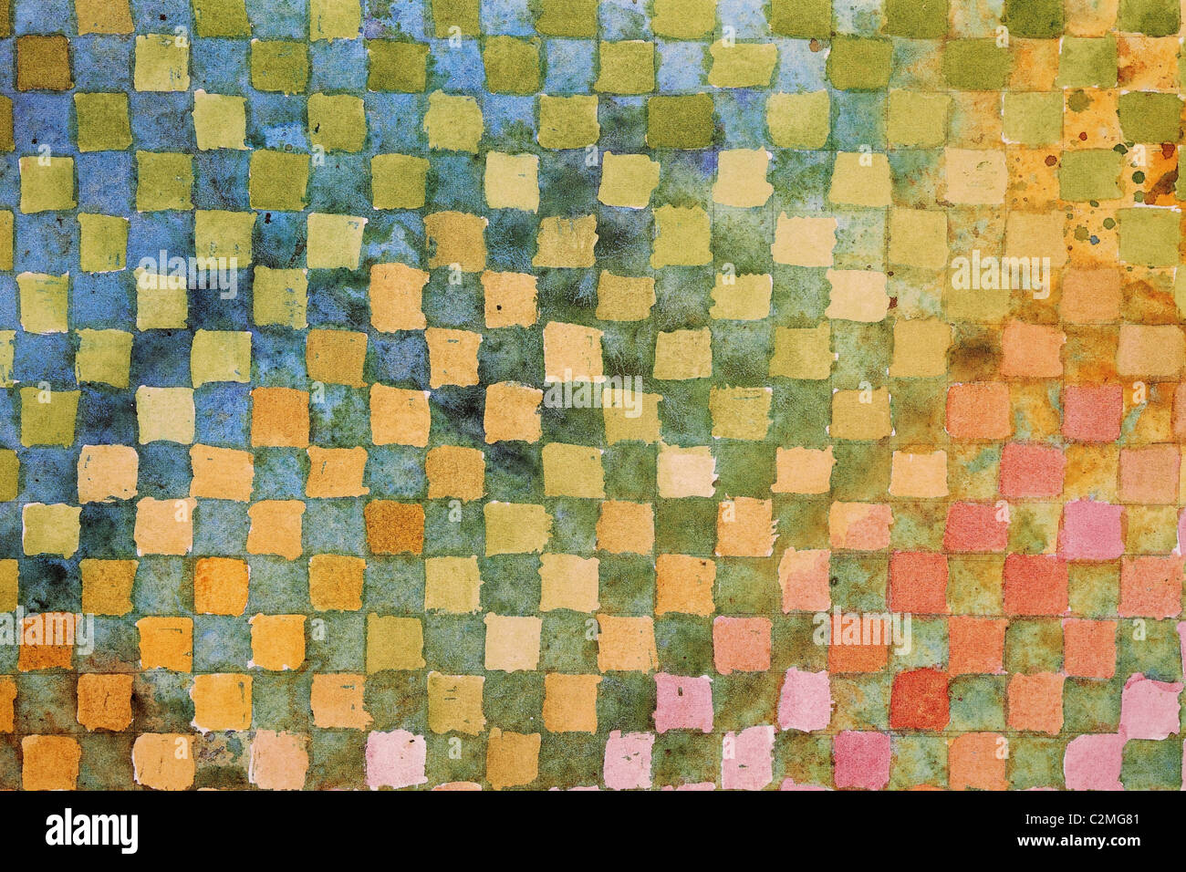 Mosaïque de papier peint Banque D'Images