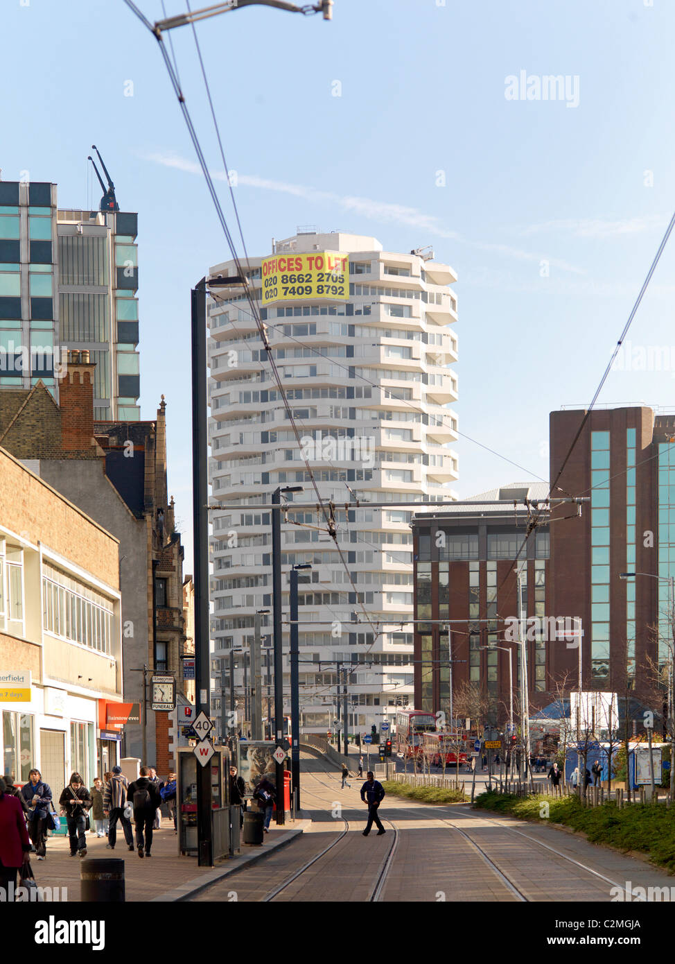 Vue générale du centre-ville, Croydon Banque D'Images