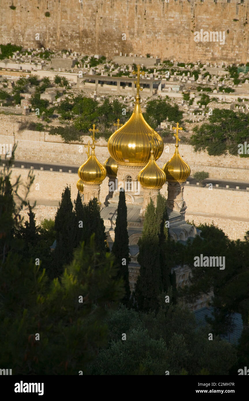 L'Église de Marie Madeleine sur le Mont des Oliviers à Jérusalem en