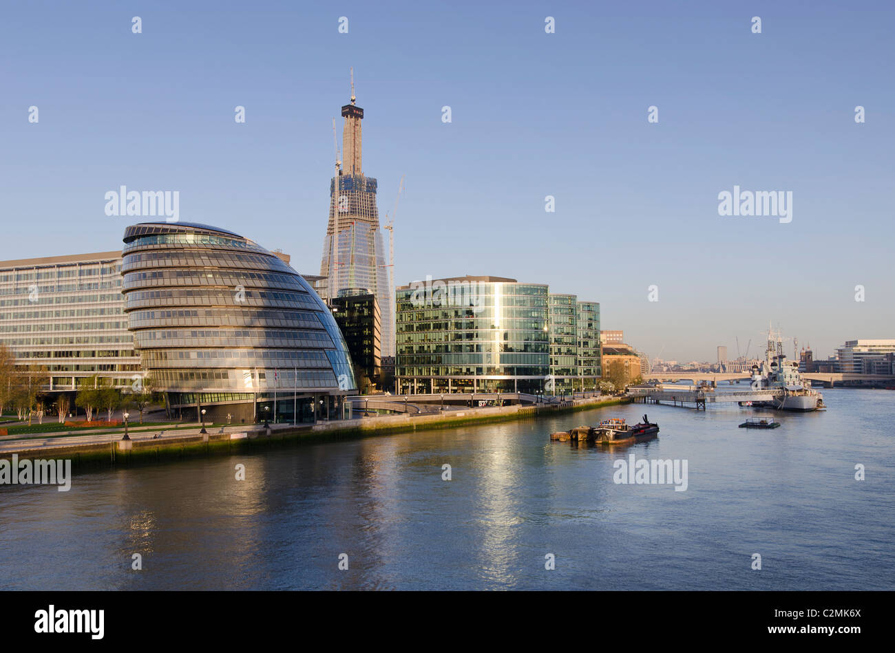 London City Hall et panorama d'échardes Banque D'Images