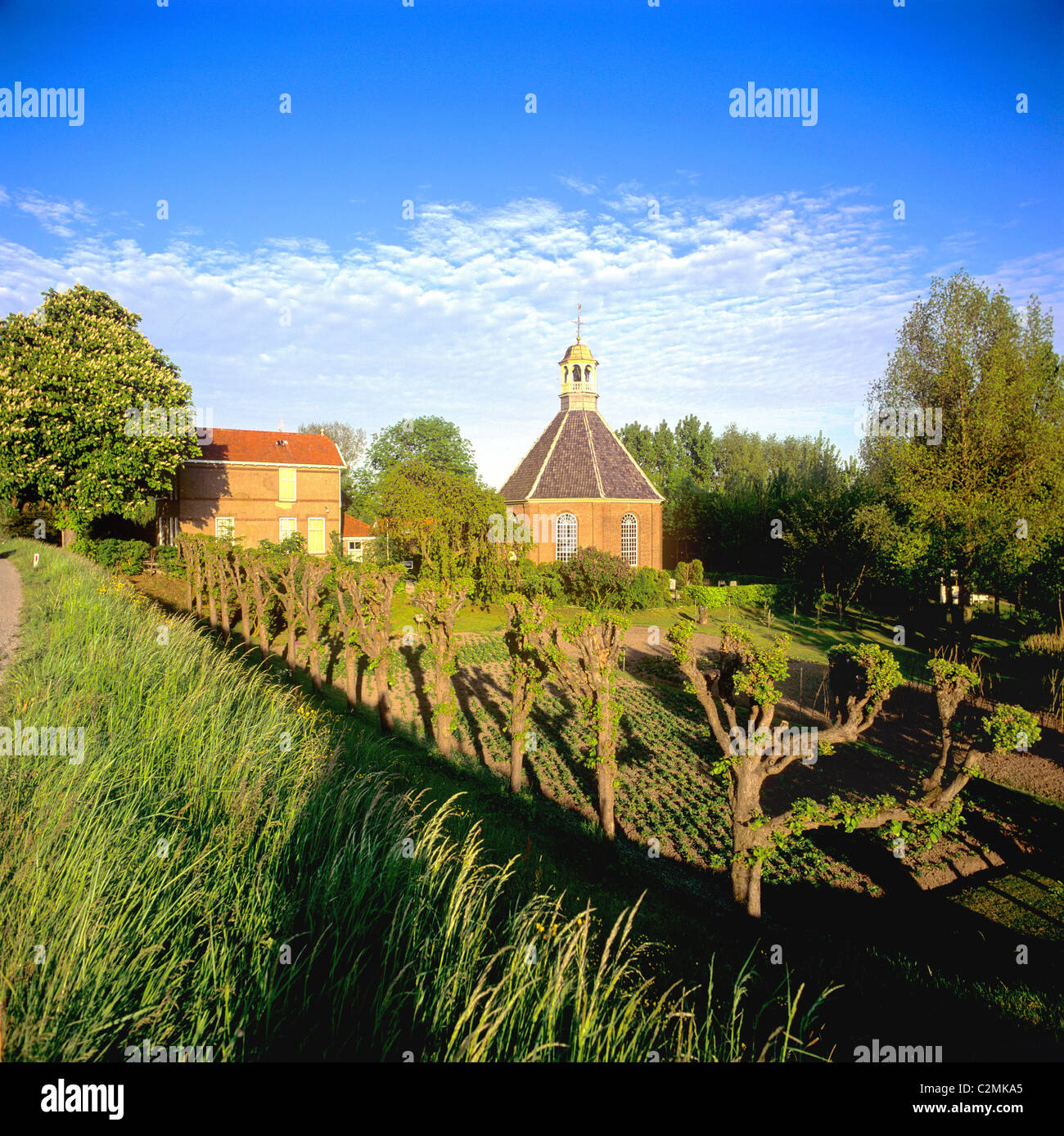 Gueldre, église de Boven-Leeuwen village. Banque D'Images