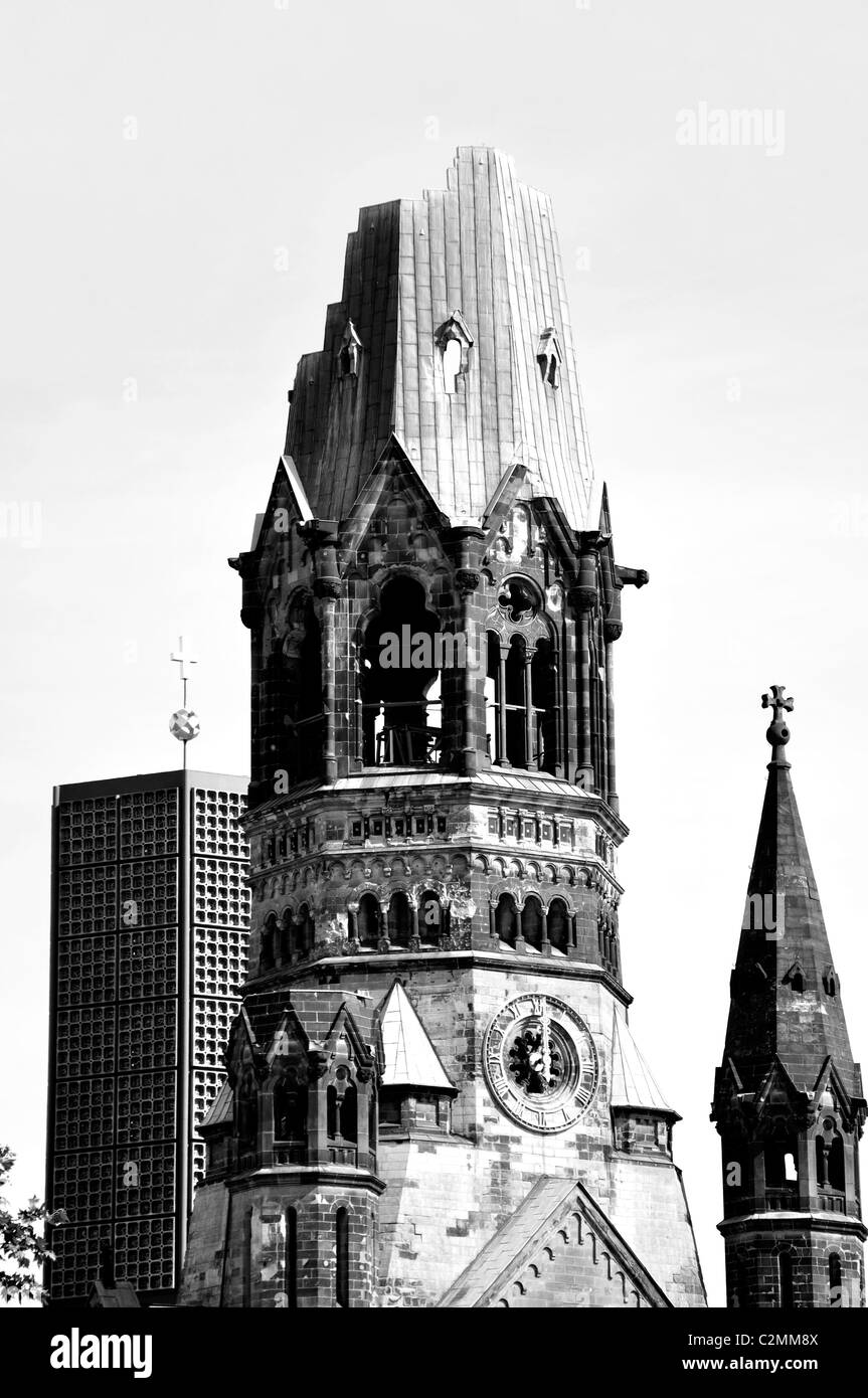Gedachtsniskirche Kaiser Wilhelm, Berlin, Allemagne Banque D'Images