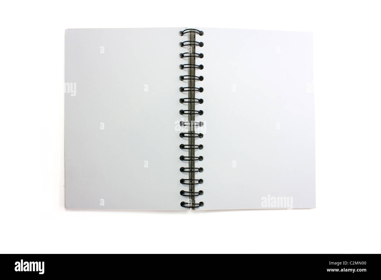 Photo d'un wirobound carnet isolé avec colonne vertébrale Banque D'Images