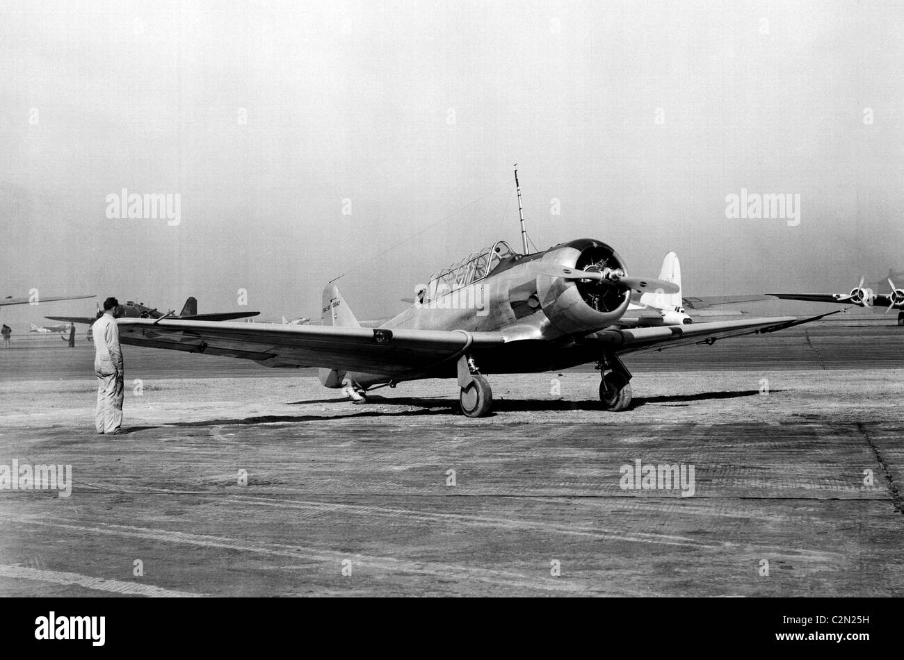 North American SNJ-3C Banque D'Images