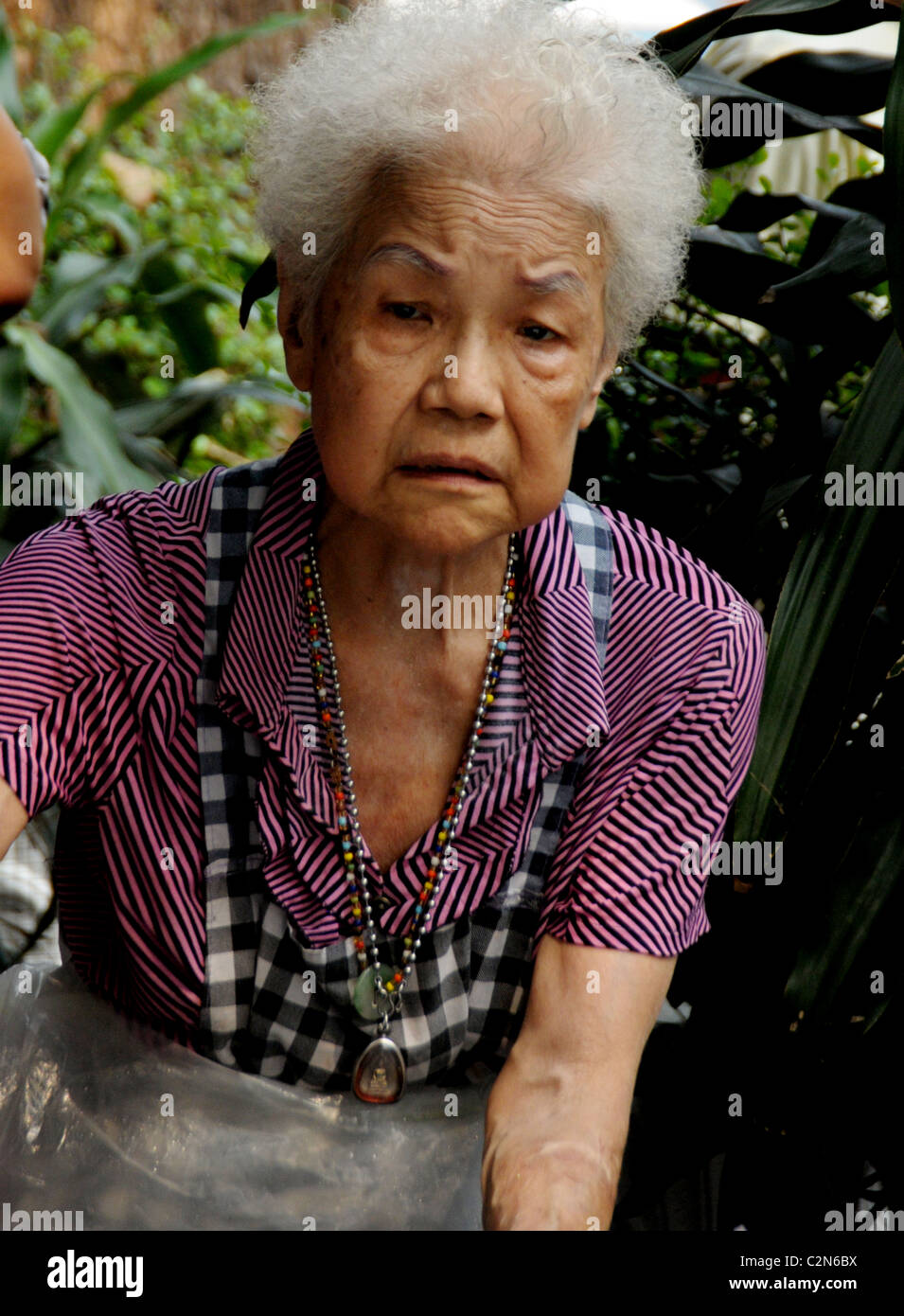 Thai chinois , vie quotidienne , communauté chinoise, Chinatown, Bangkok, Thaïlande Banque D'Images