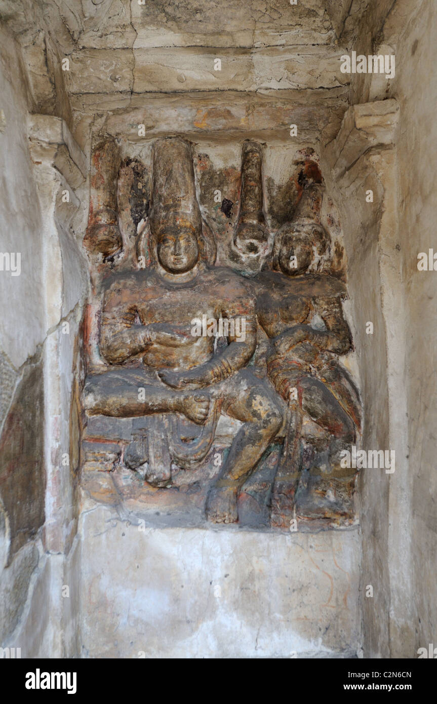 Un ancien temple hindou de kancheepuram inde Banque D'Images