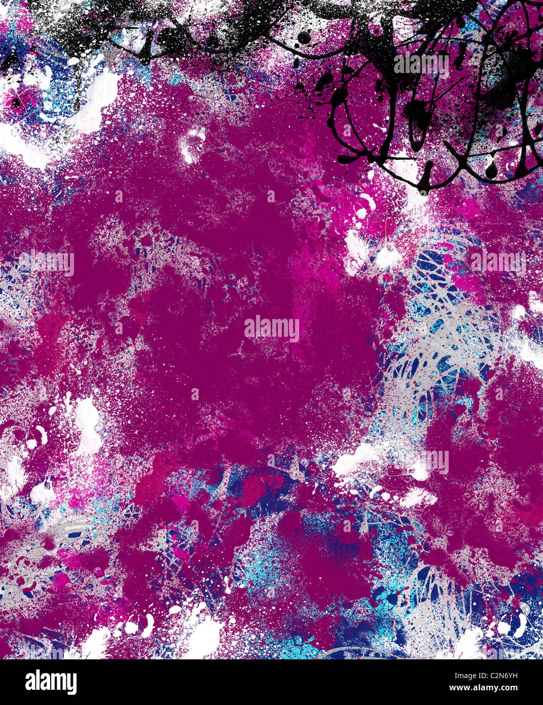 La peinture abstraite moderne d'Art Contemporain Toile de fond ou la texture. Aquarelle peintures à l'huile et acrylique d'art pour Creative Design Conception Banque D'Images