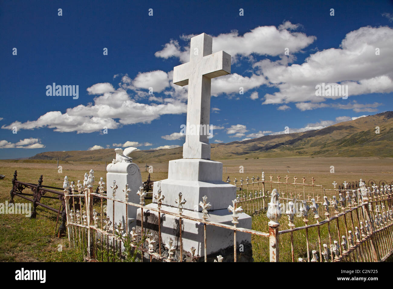 Cimetière de Nevis, Nevis Valley, Central Otago, île du Sud, Nouvelle-Zélande Banque D'Images