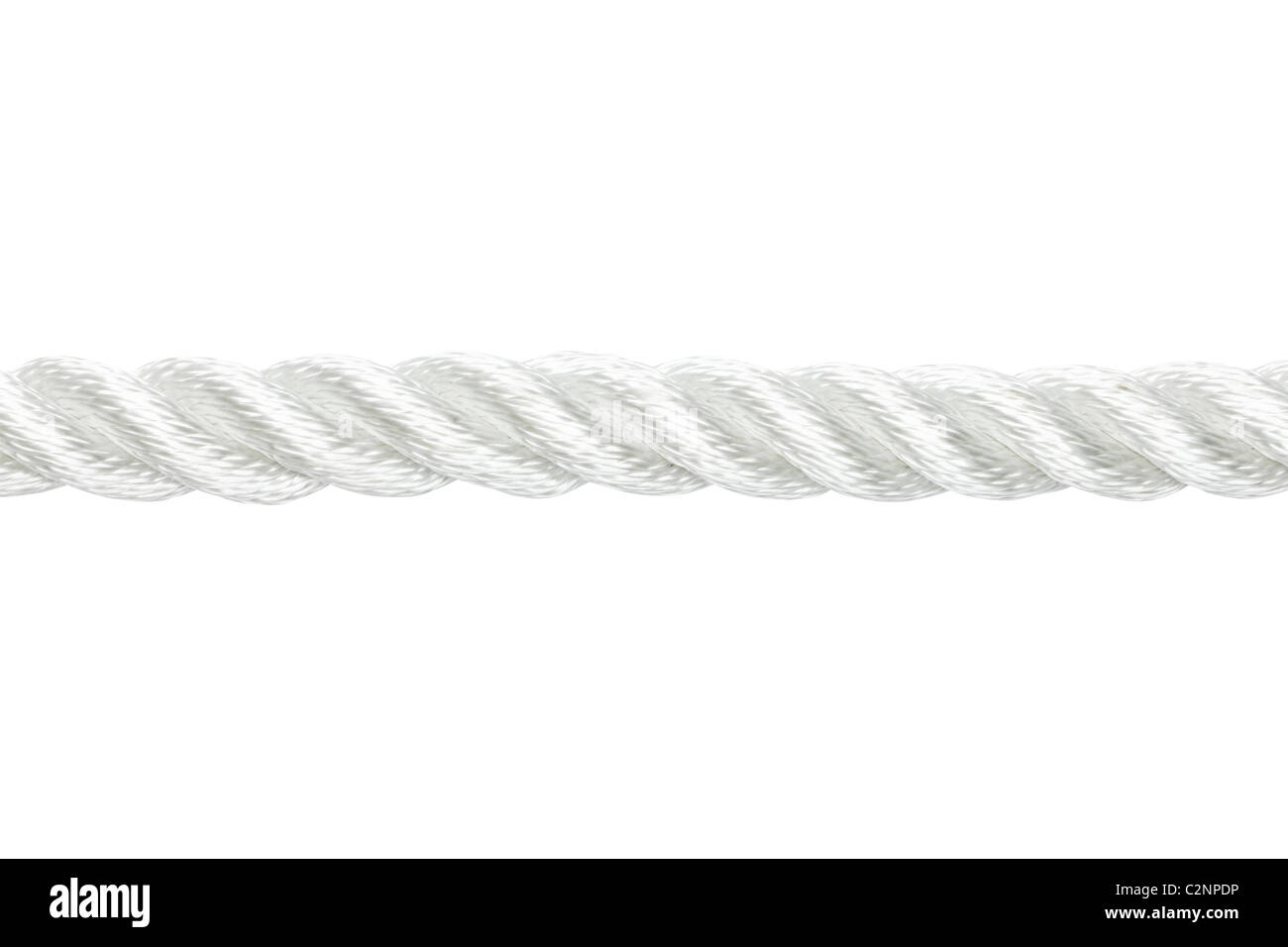 La corde de nylon solide isolated on white Banque D'Images