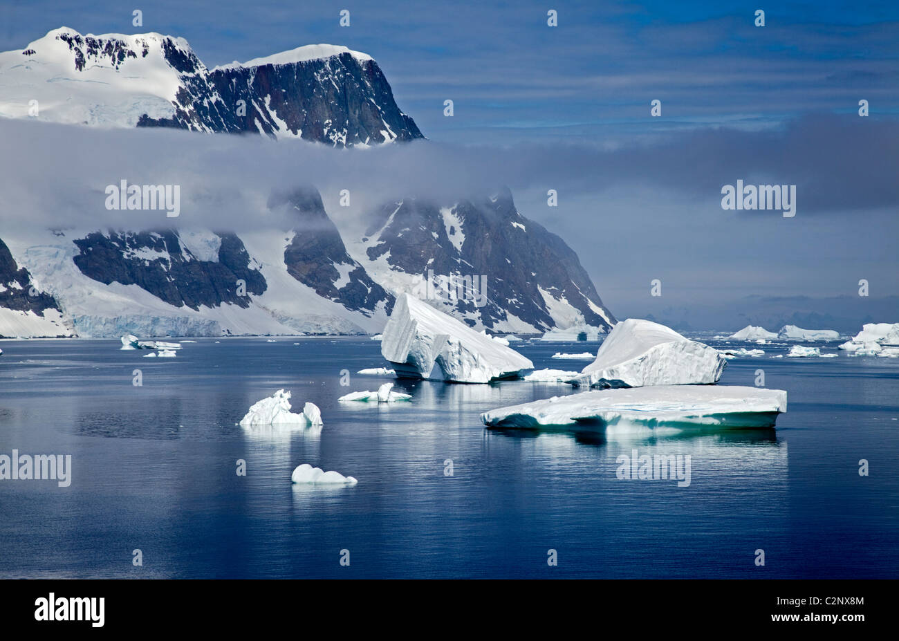 Le détroit de Gerlache, Péninsule Antarctique Banque D'Images