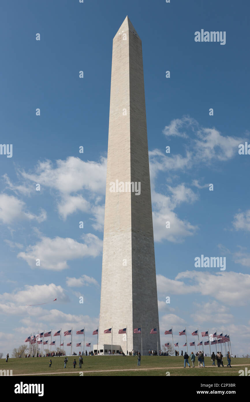 Le Monument de Washington à Washington, DC. Banque D'Images