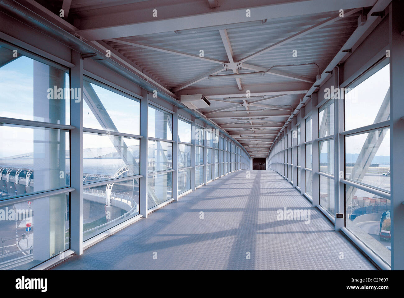 L'aéroport de Cagliari-Elmas, Sardaigne, Italie - Mario Mameli Banque D'Images