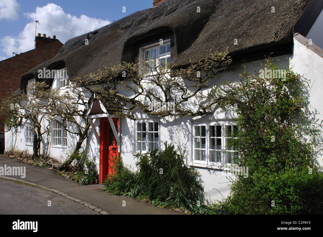 Une chaumière en Desford village, Leicestershire Angleterre UK Banque D'Images