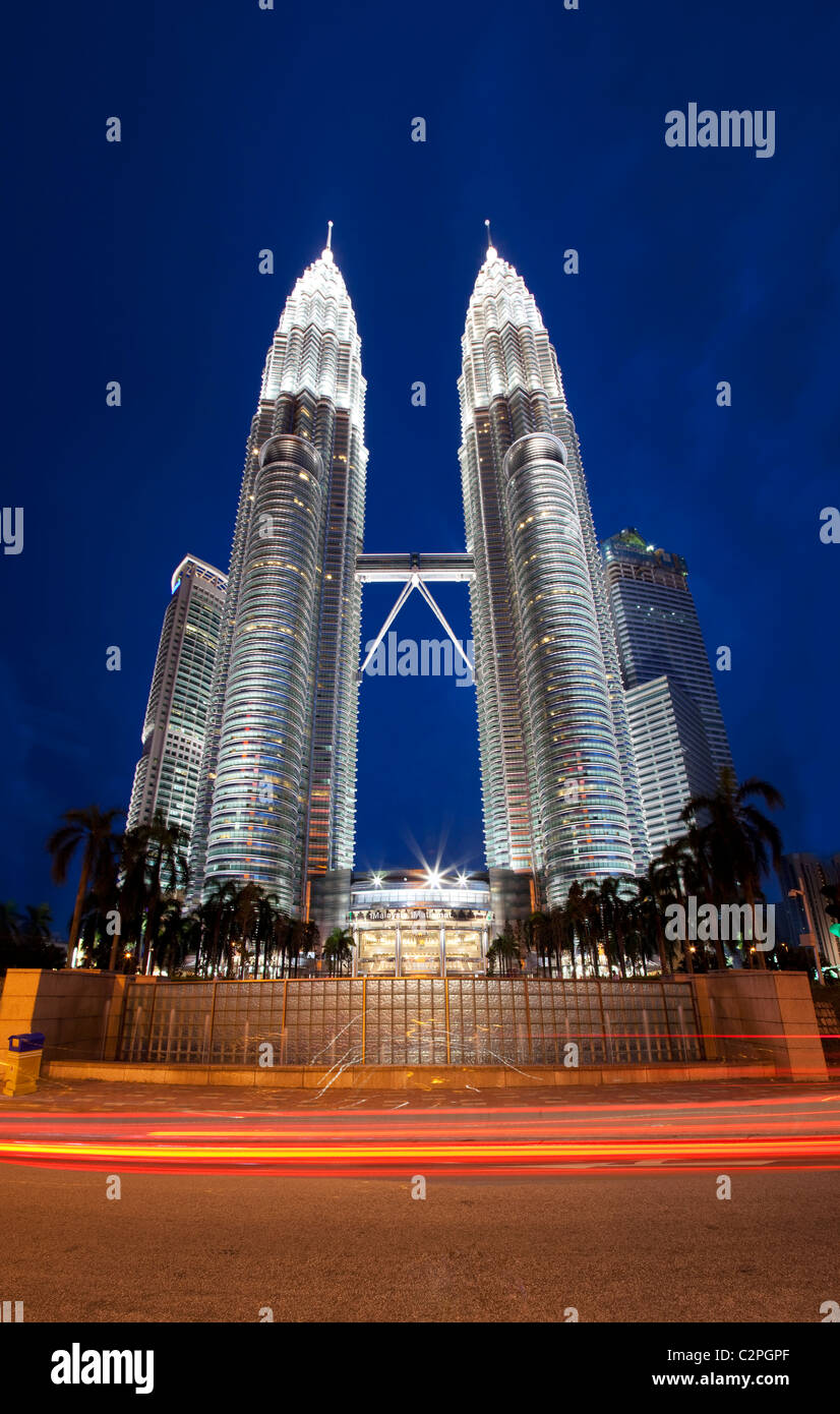 Les Tours Petronas, à Kuala Lumpur Banque D'Images