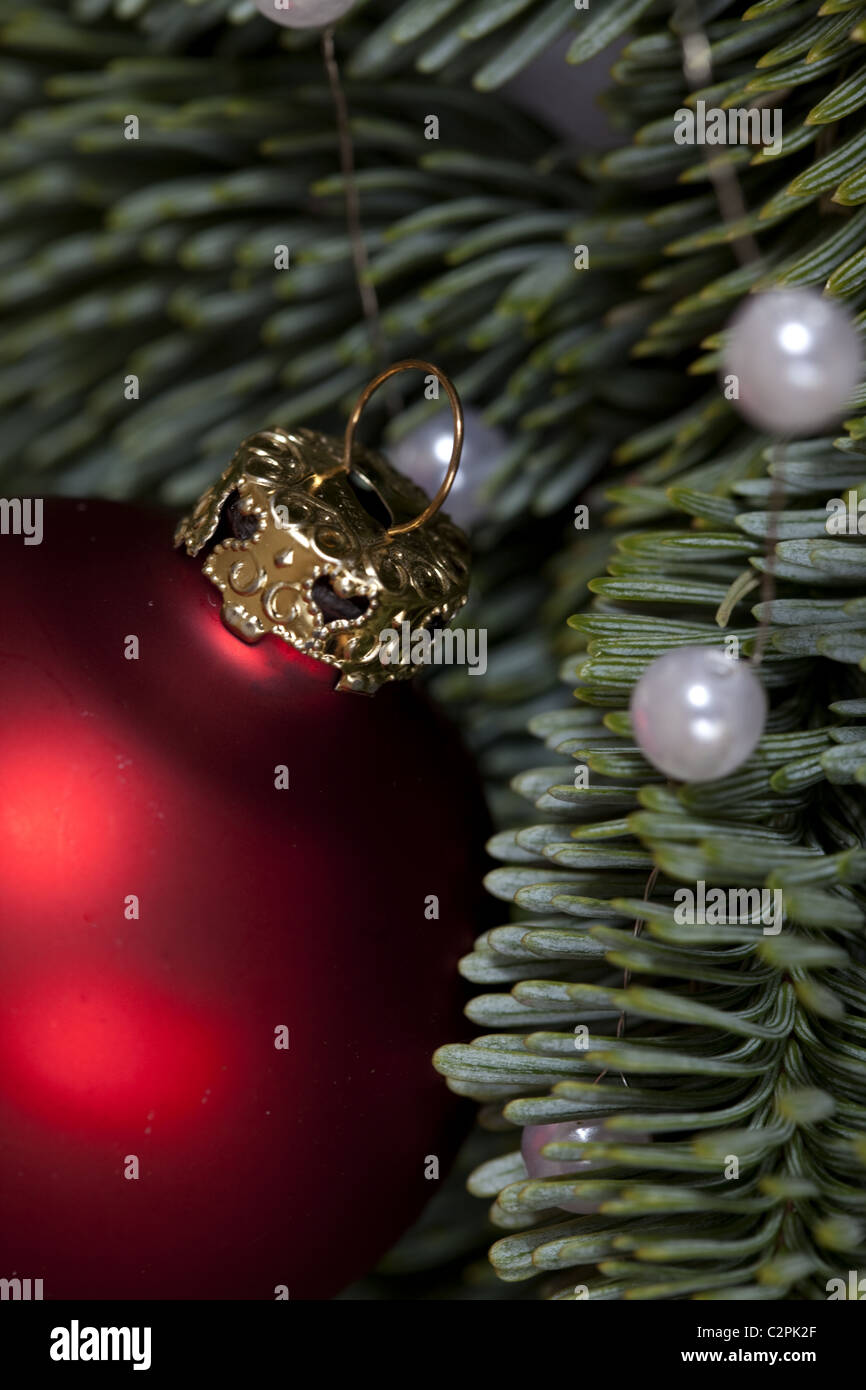 Boule de Noël Décoration de l'Avent Banque D'Images