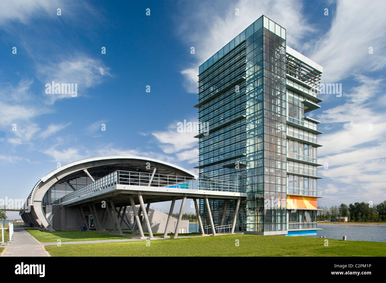 Jeux Olympiques de Beijing 2008 - Parc olympique d'aviron de Shunyi. Banque D'Images