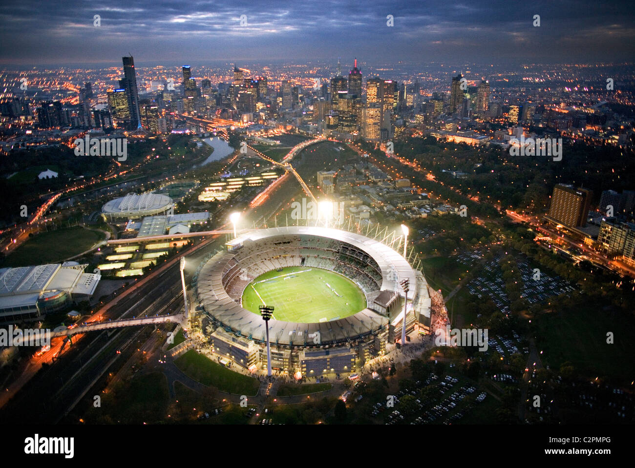 Terrain de cricket de Melbourne, Australie, MCG. Banque D'Images