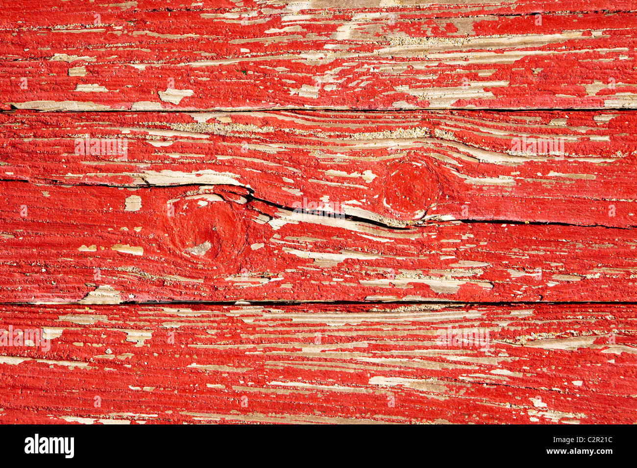 Deux noeuds et de l'écaillage de la Peinture Banque D'Images