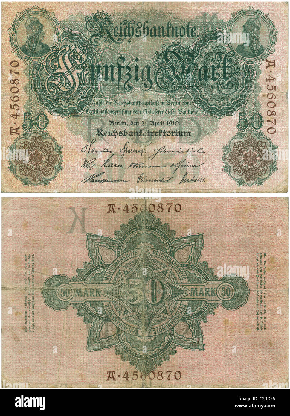 Cinquante reichsmark Banque D'Images