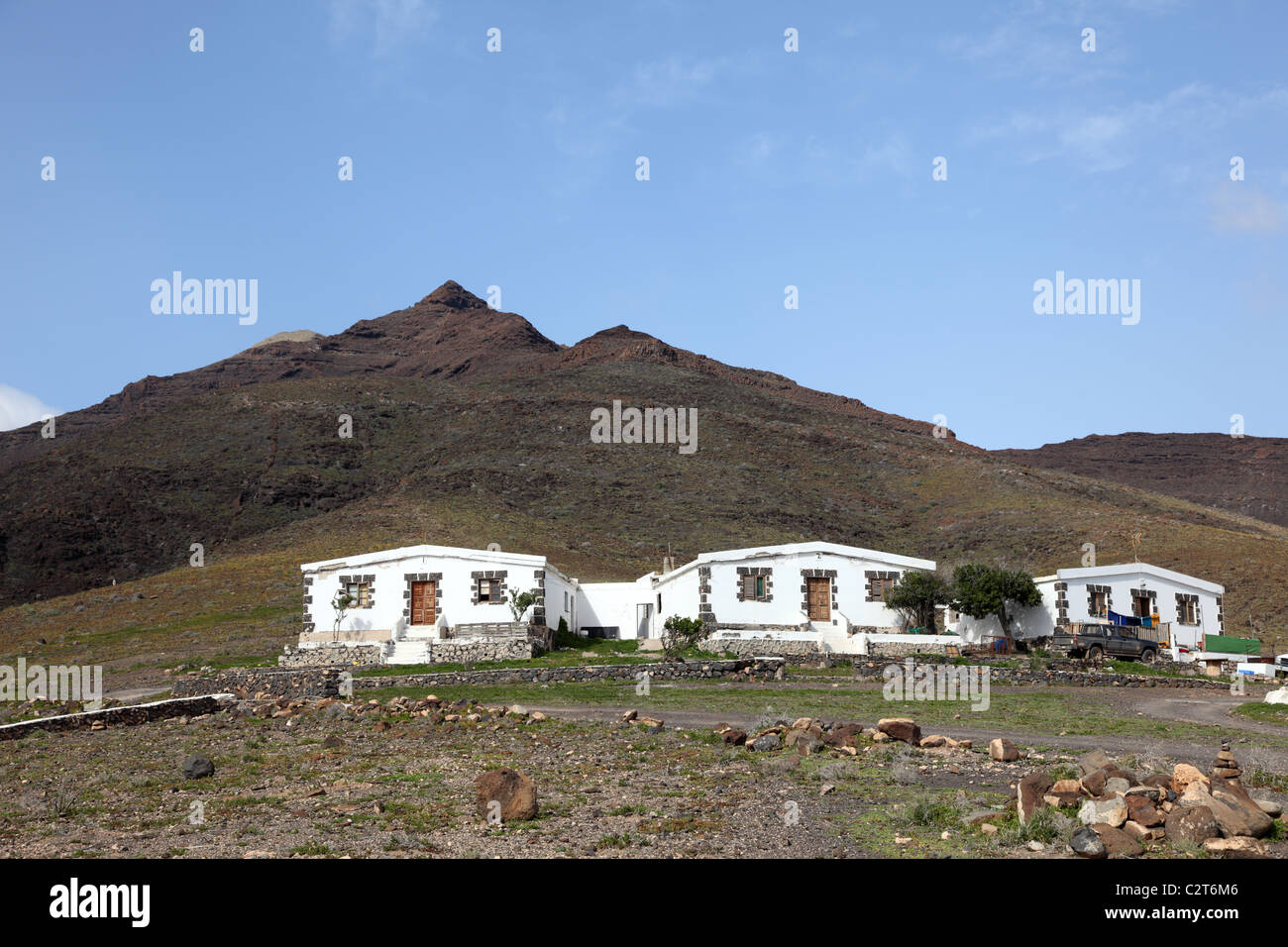 Maisons rurales sur l'île des Canaries Fuerteventura Banque D'Images