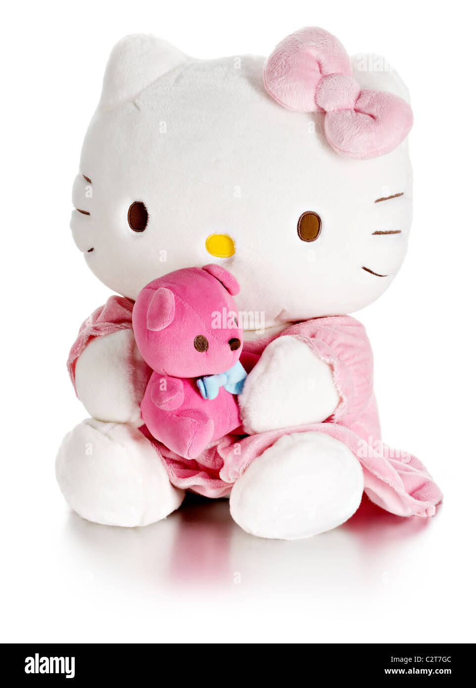 Hello Kitty jouet avec ours en peluche rose Banque D'Images