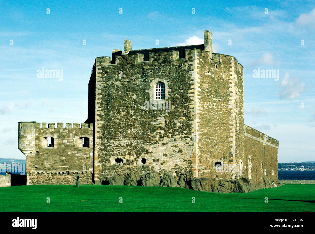 Blackness Castle, Firth of Forth, Écosse 15e siècle châteaux médiévaux coast UK Banque D'Images